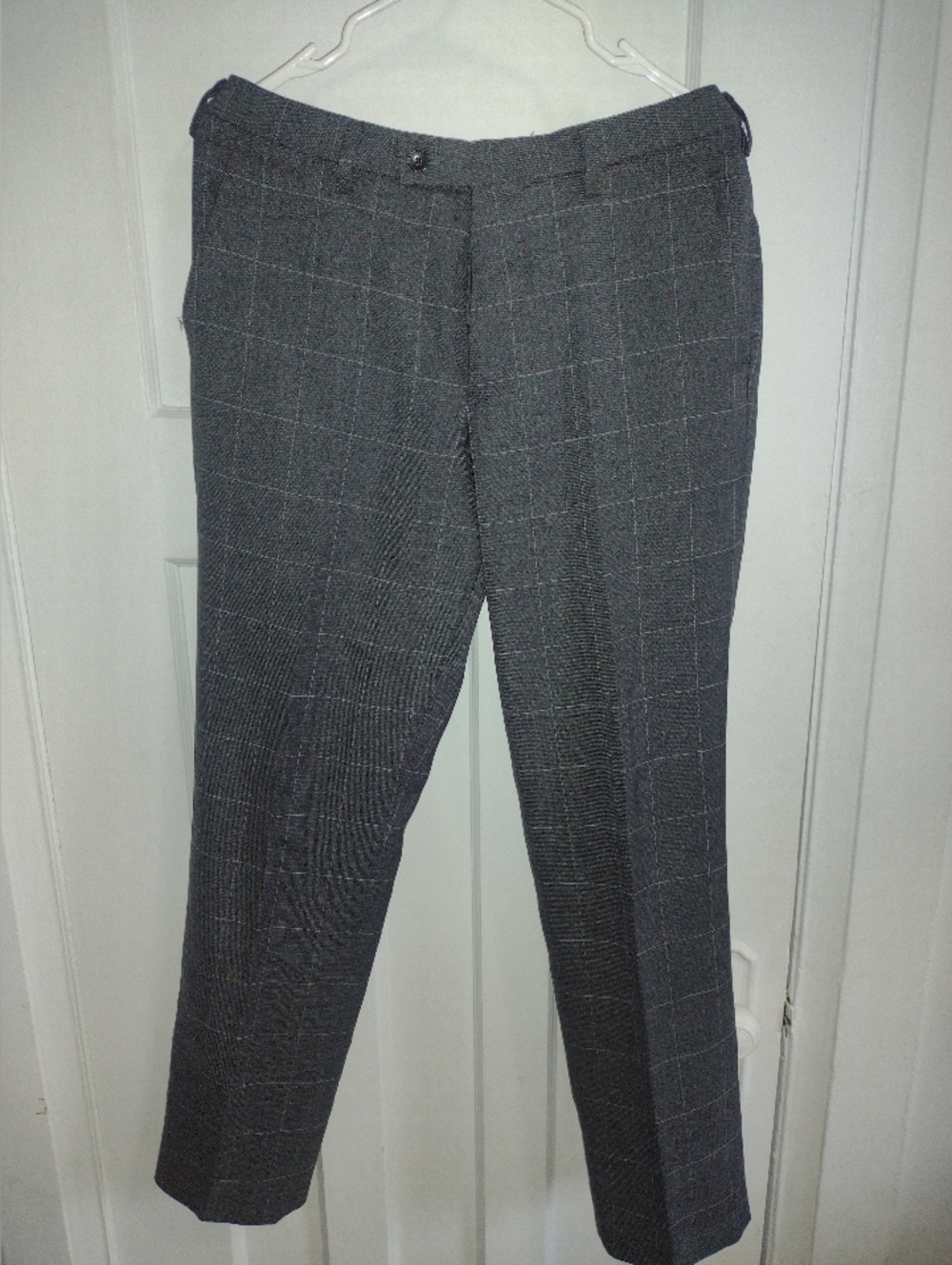 Uniqlo Gray Windowpane Dress Pants